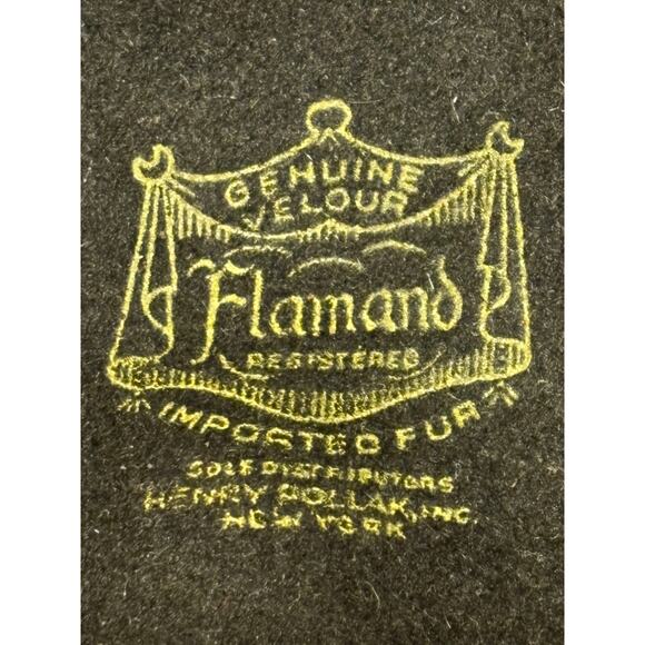 VTG 1950’s Henry Pollack, Inc. Black Genuine Velour Imported Fur Women’s Hat - Picture 5 of 12